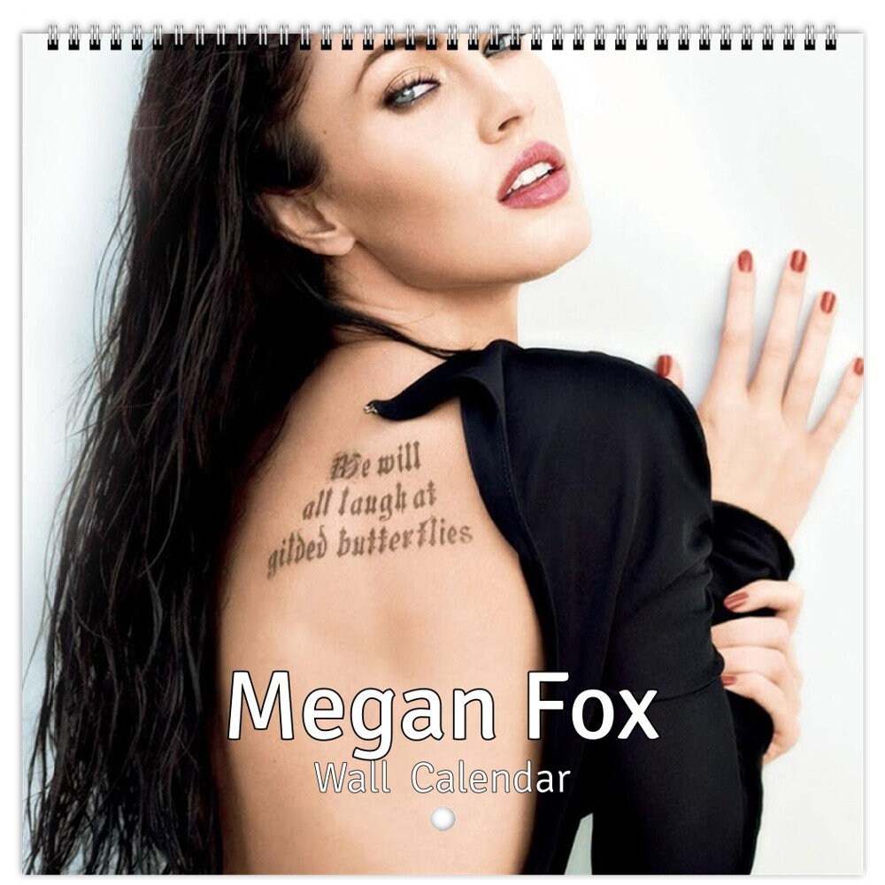 Megan Fox Personalised 2024 Large Wall Calendar 12 Month Planner Dates
