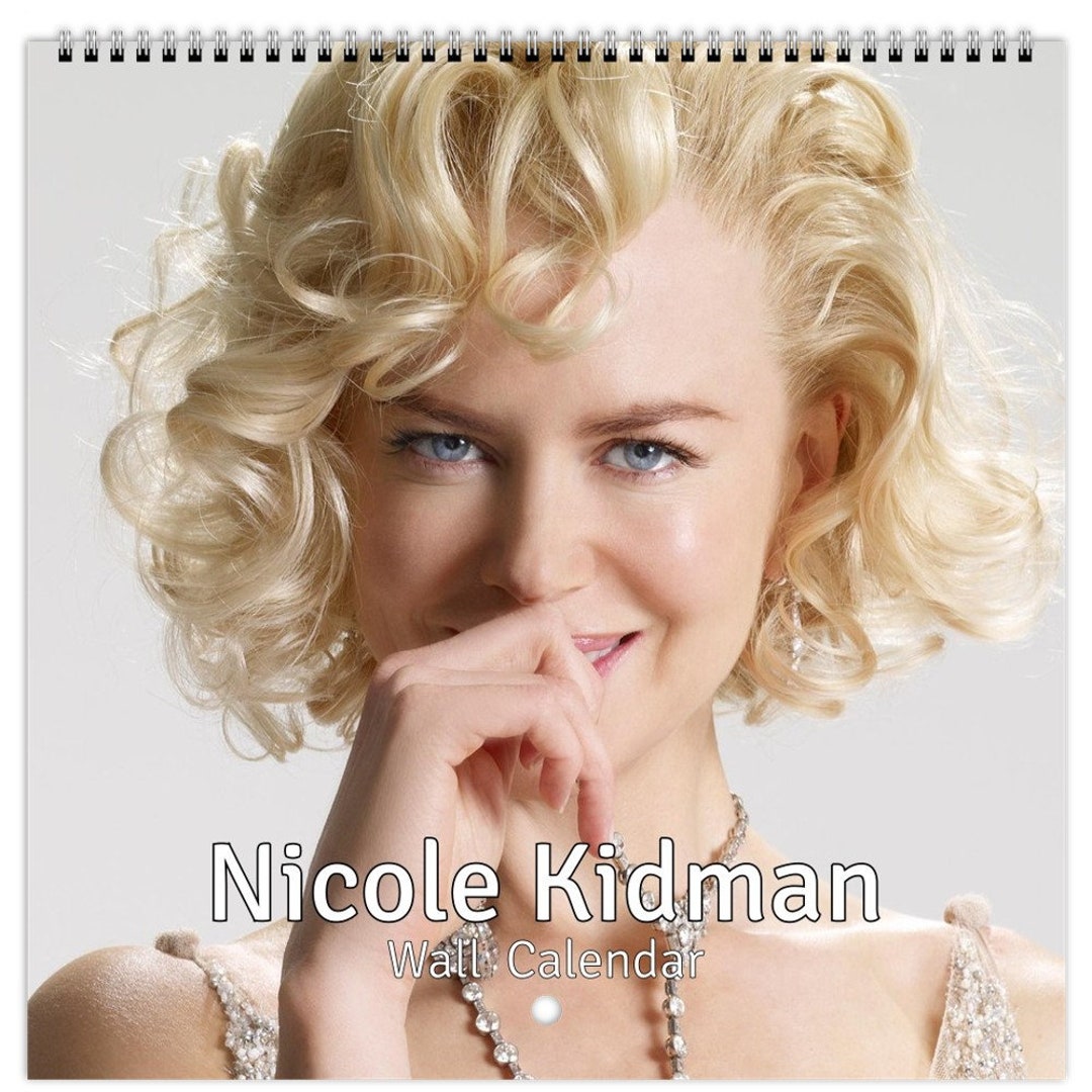Nicole Kidman Personalsied 2024 Large Wall Calendar 12 Month Planner
