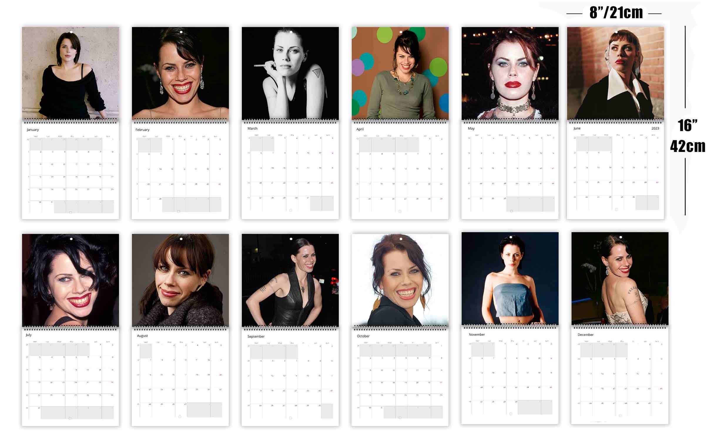 Fairuza Balk Personalised 2024 Large Wall Calendar 12 Month Planner