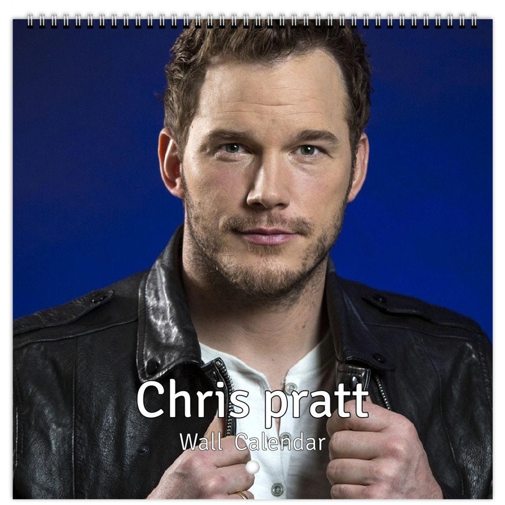 Chris Pratt Personalised 2024 Large Wall Calendar 12 Month Planner