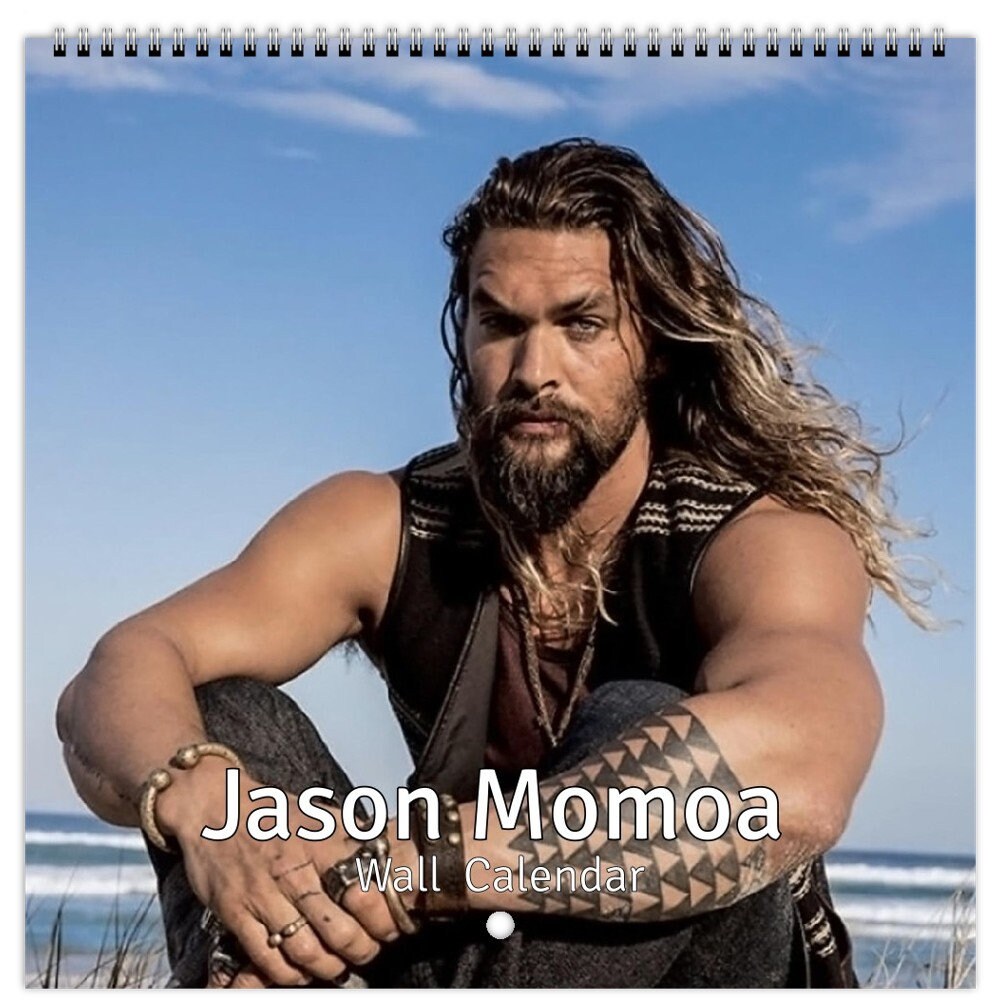 Jason Momoa Personalised 2025 Large Wall Calendar 12 Month Planner