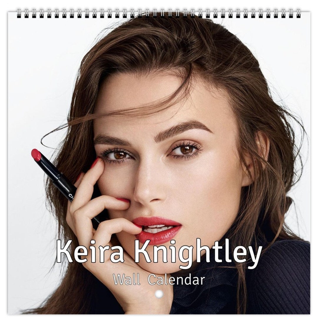 Keira Knightley Personalised 2024 Large Wall Calendar 12 Month Planner