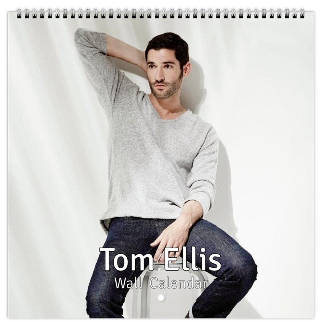 Tom Ellis Personalsied 2024 Large Wall Calendar 12 Month Planner Dates