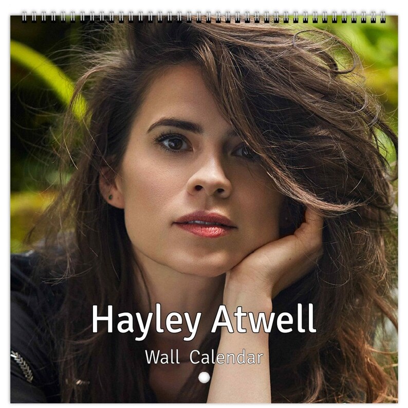 Hayley Atwell Personalised 2024 Large Wall Calendar 12 Month Planner