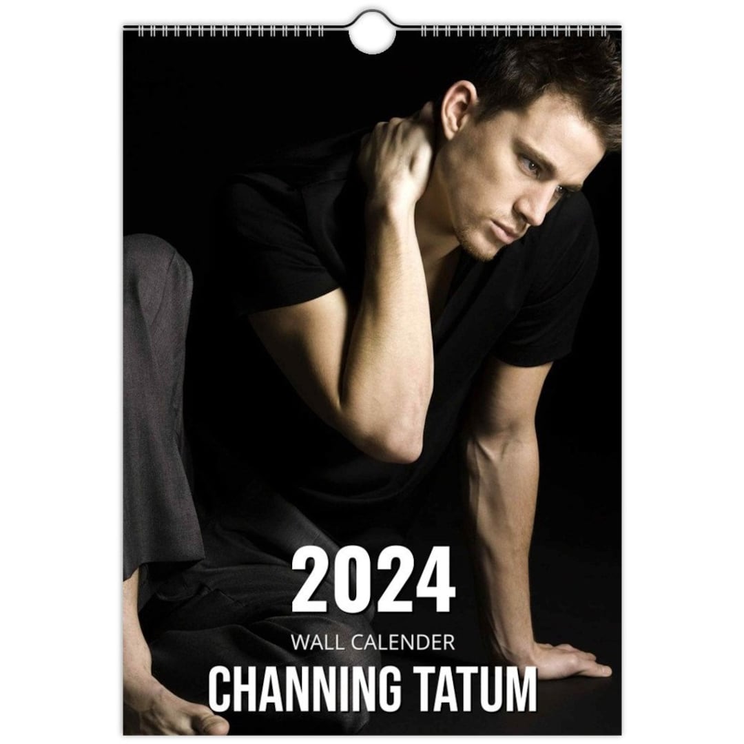 Channing Tatum 2024 Slim Dates Personalised Wall Calendar Etsy