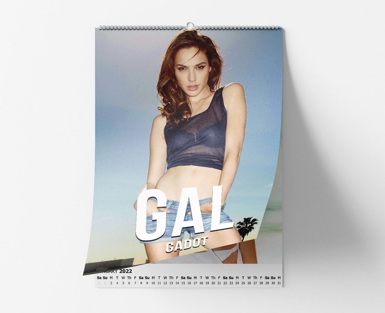 Sexy Gal Gadot Personalised Wall Calendar 2022/23 Etsy