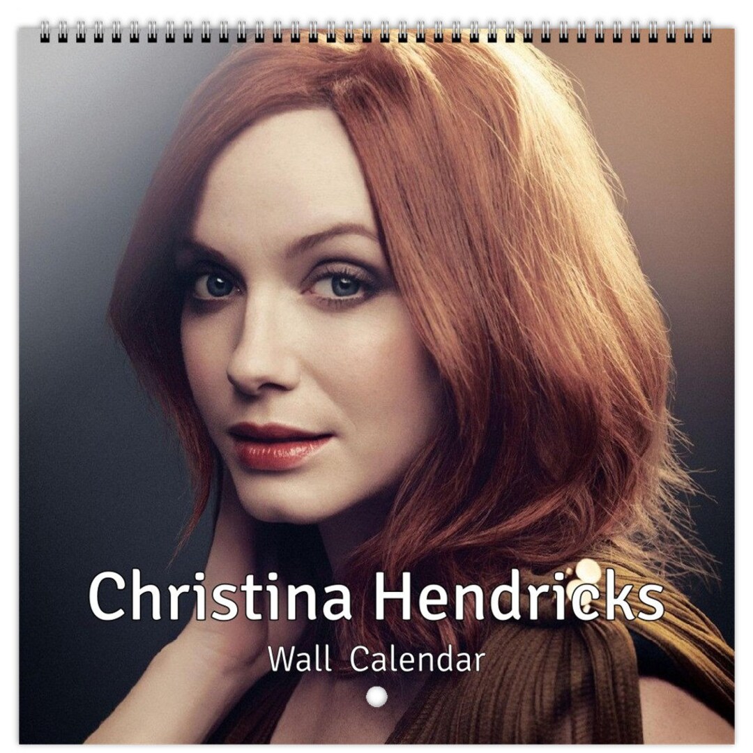 Christina Hendricks Personalised 2024 Large Wall Calendar 12 Month