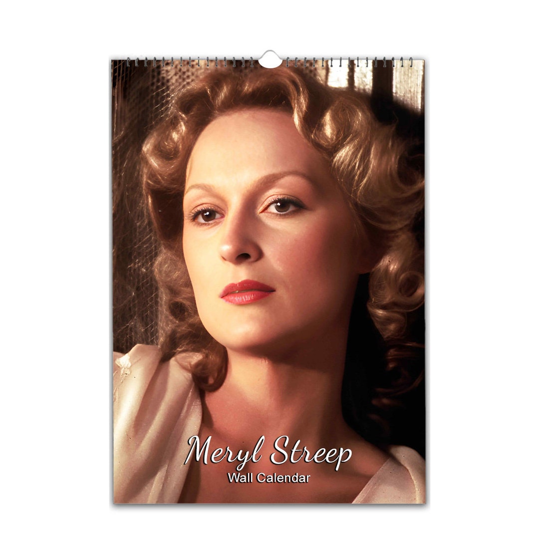 Meryl Streep Sexy 2025/26 Choose Start Month Personalised Wall Calendar