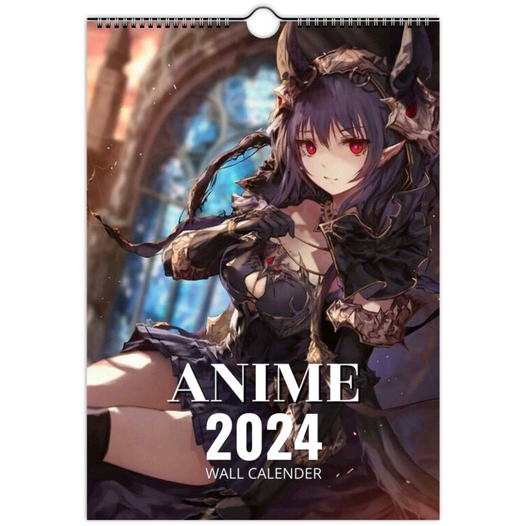 Anime Calendar 2024 Template