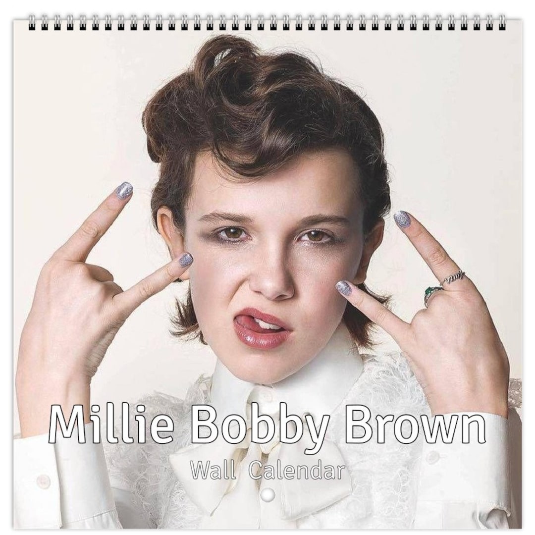 Millie Bobby Brown Personalised 2024 Large Wall Calendar 12 Month