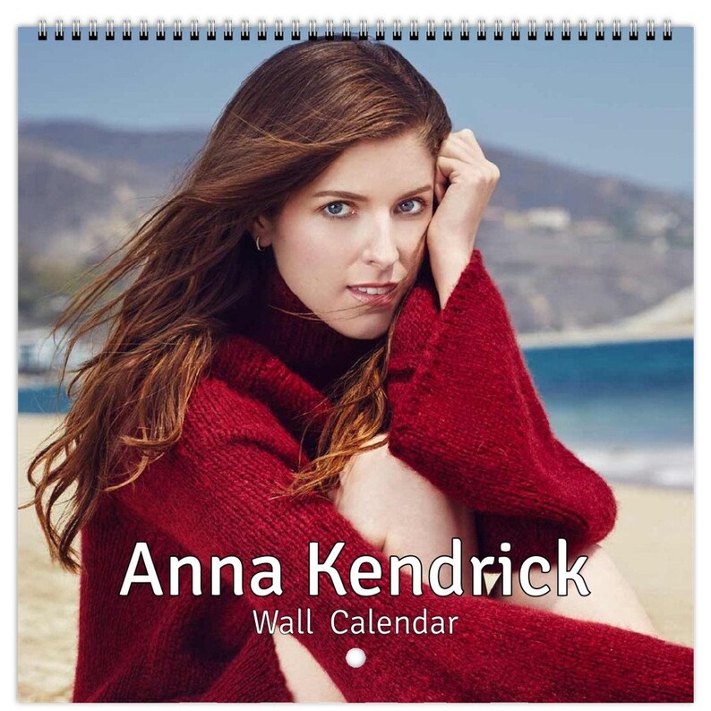Anna Kendrick Personalised 2024 Large Wall Calendar 12 Month Planner
