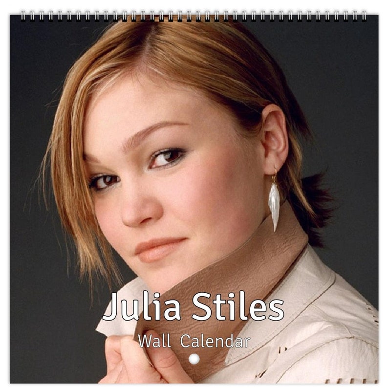 Julia Stiles Personalised 2024 Large Wall Calendar 12 Month Planner