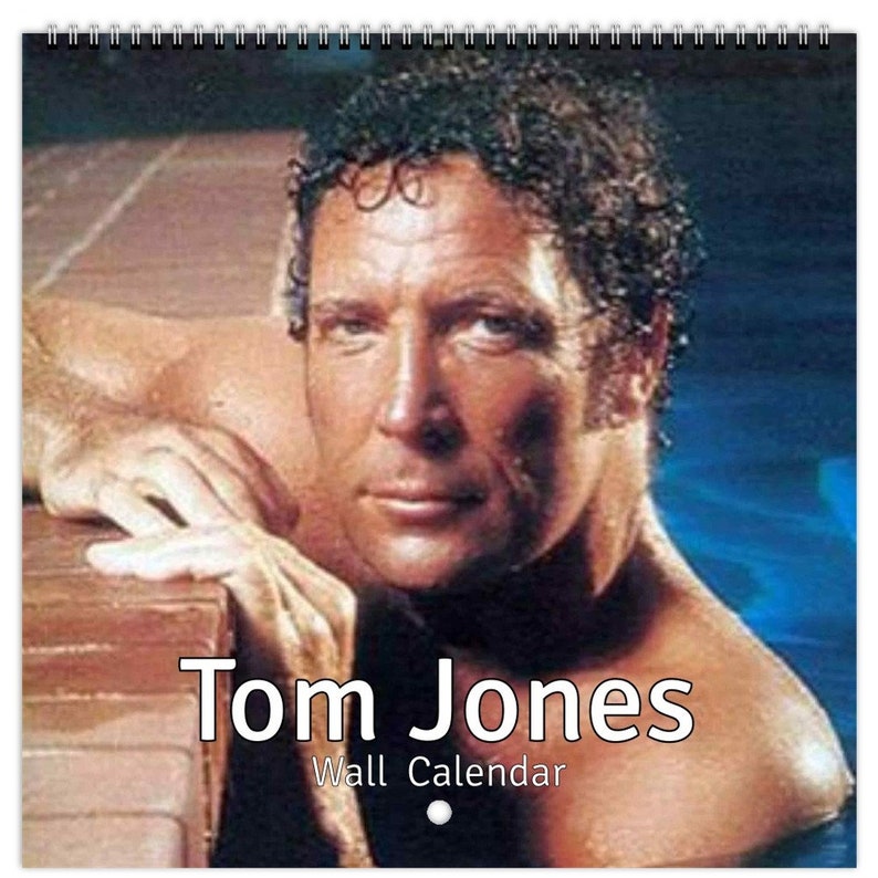 Tom Jones Personalsied 2024 Large Wall Calendar 12 Month Planner Dates