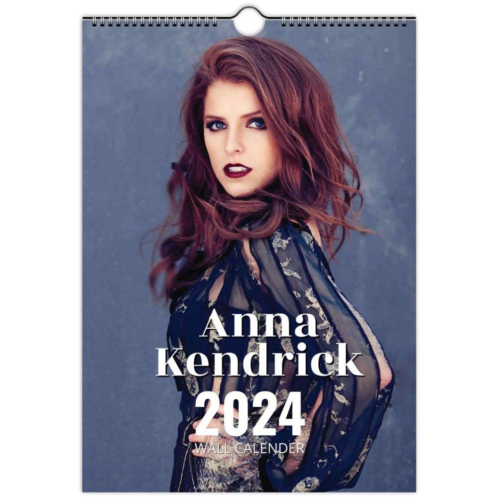 Sexy Anna Kendrick 2025 Slim Dates Personalised Wall Calendar Etsy