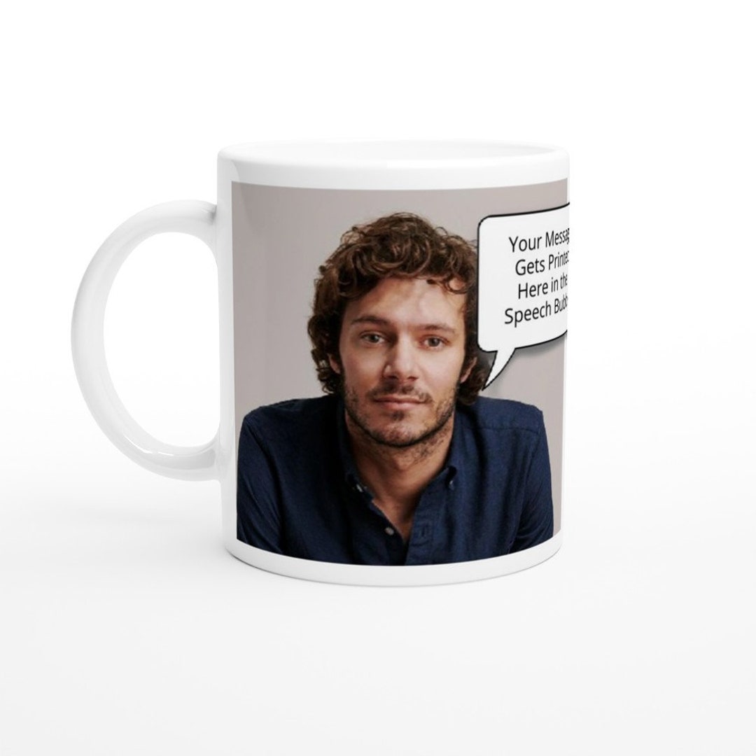 Adam Brody | Your Personalised Message in Speech Bubble | 11oz Ceramic ...
