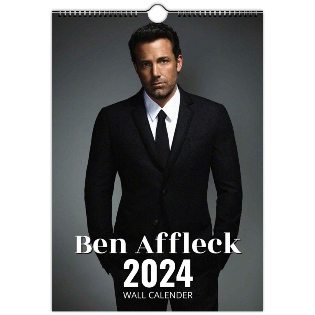 Ben Affleck 2024 Slim Dates Personalised Wall Calendar Etsy