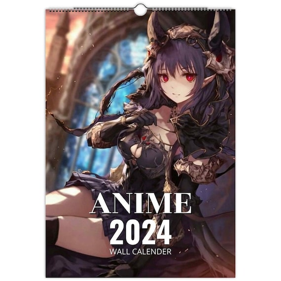 Anime 2024 Slim Dates Personalised Wall Calendar 