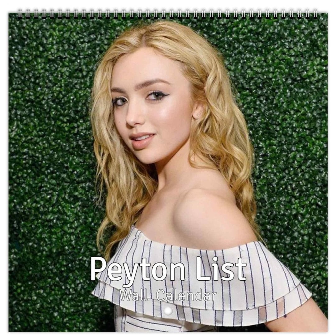 Peyton List Personalsied 2024 Large Wall Calendar 12 Month Planner