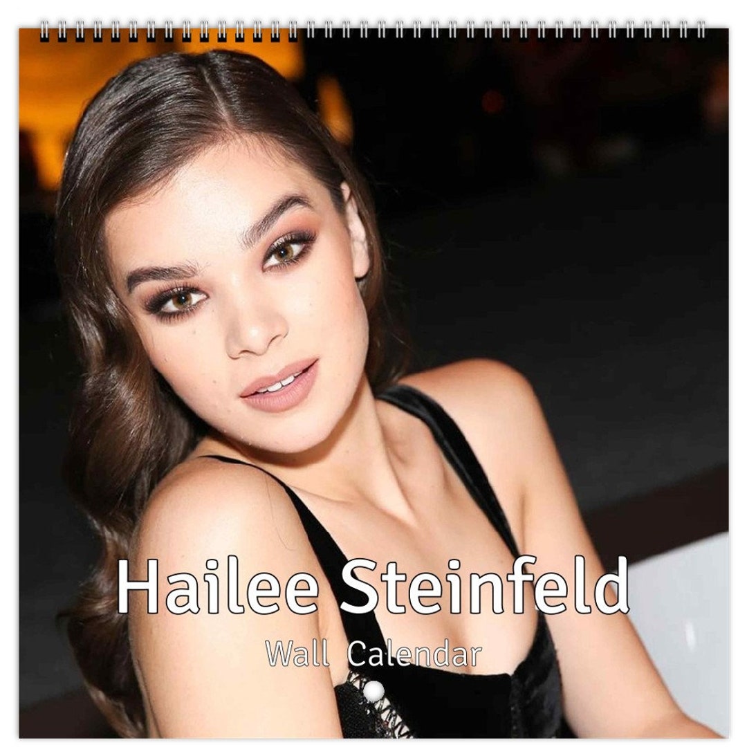 Hailee Steinfeld Personalised 2024 Large Wall Calendar 12 Month Planner