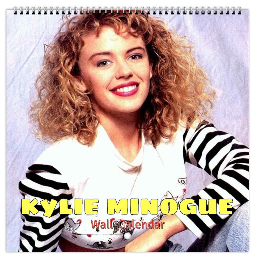 80s Kylie Minogue Personalsied 2024 Large Wall Calendar 12 Month Planner Dates, Choose Start