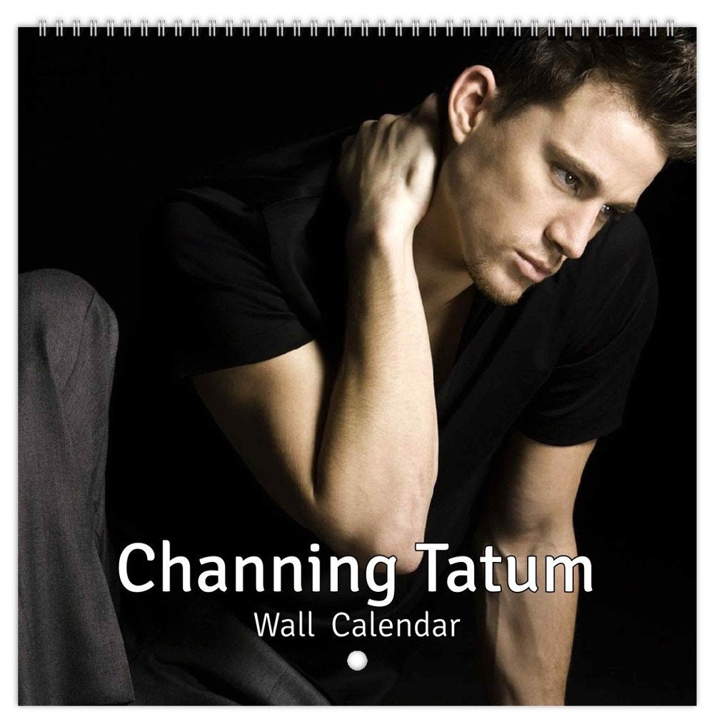Channing Tatum Personalised 2024 Large Wall Calendar 12 Month Planner