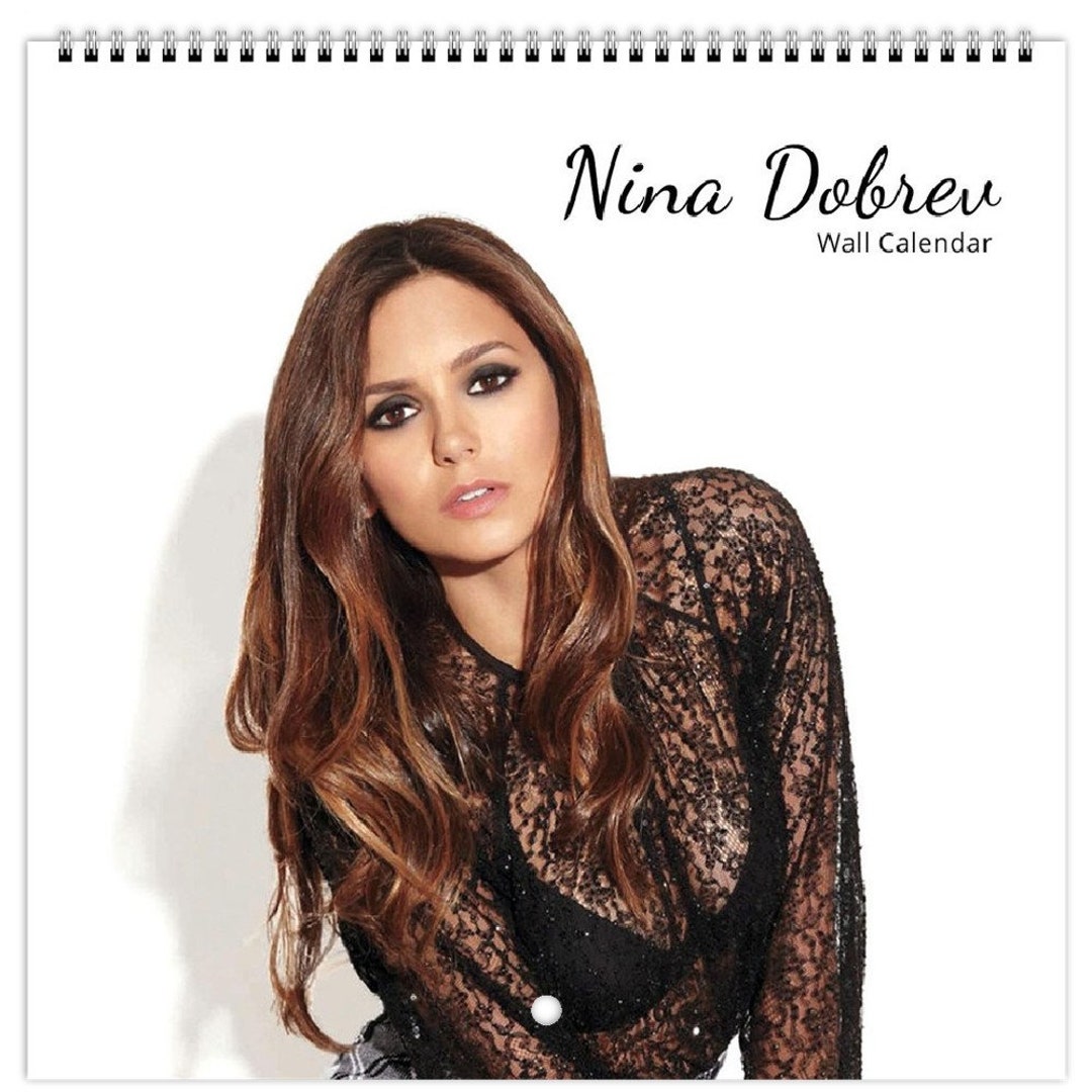 Nina Dobrev Personalsied 2025 Large Wall Calendar 12 Month Planner