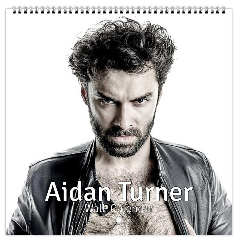 Aidan Turner Personalised 2024 Large Wall Calendar 12 Month Planner