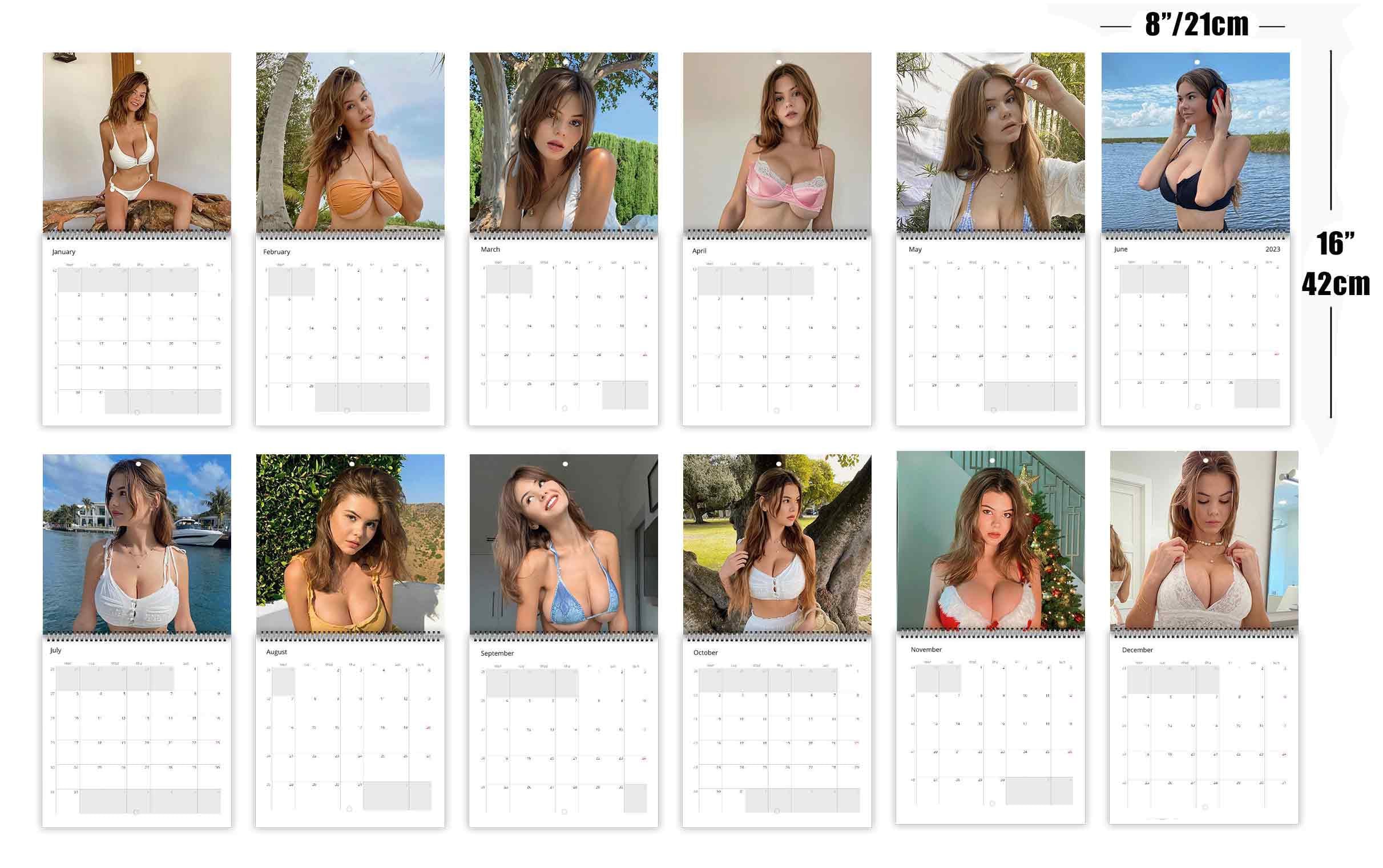 Ashley Tervort Personalised 2024 Large Wall Calendar 12 Month Planner  Dates, Choose Start Month - Etsy Norway