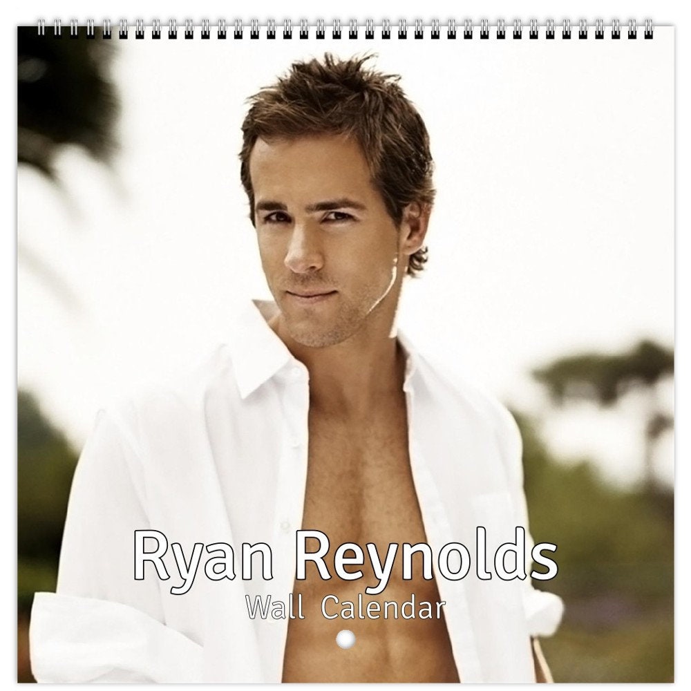 Ryan Reynolds Personalsied 2024 Large Wall Calendar 12 Month Planner Dates,  Choose Start Month - Etsy