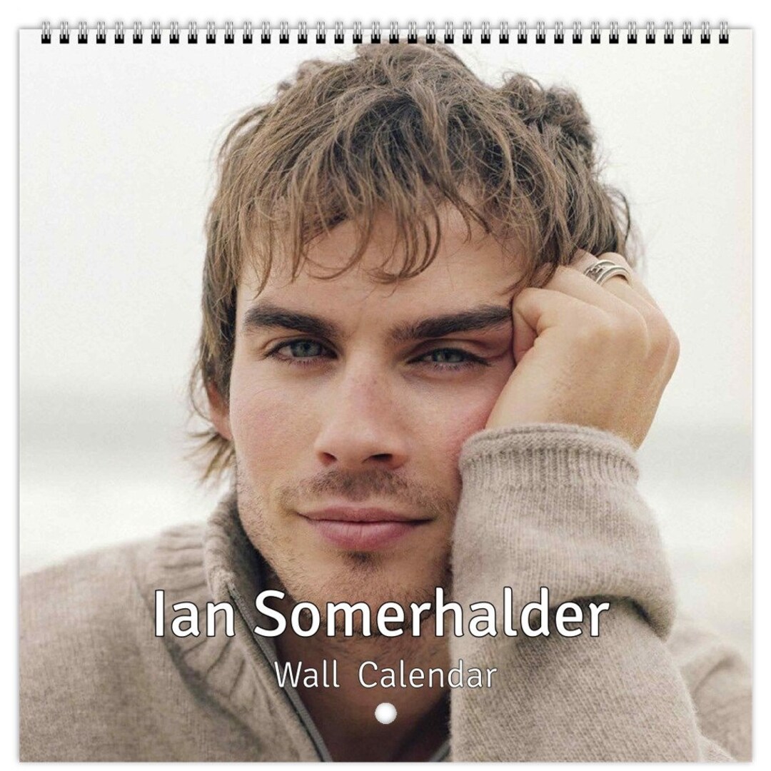 Ian Somerhalder Personalised 2024 Large Wall Calendar 12 Month Planner