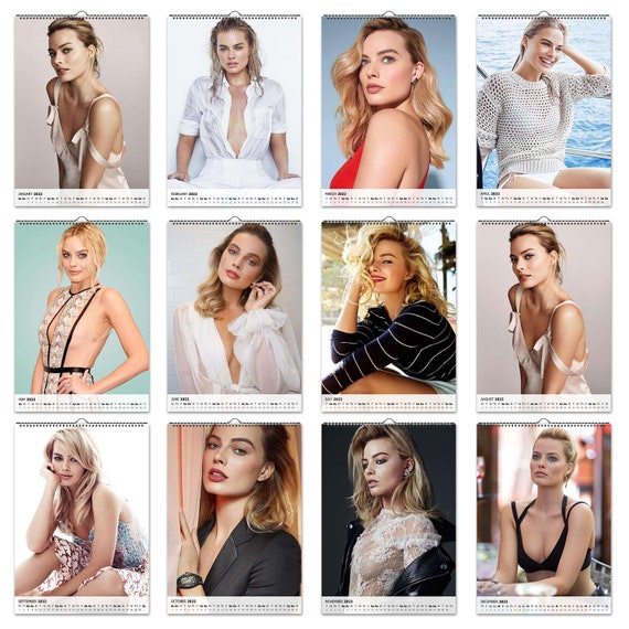 Sexy Margot Robbie 2022/23 Wall Calendar Personalised - Etsy