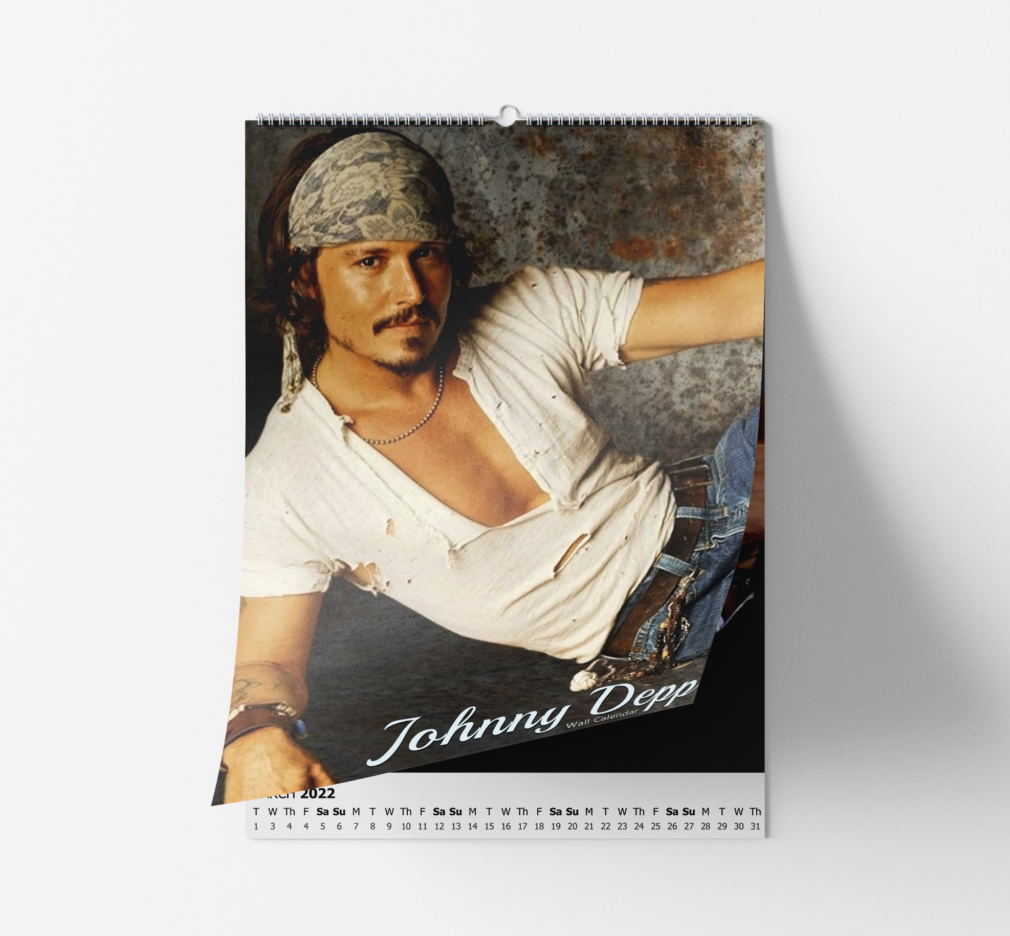 Johnny Depp 2024 Wall Calendar Personalised Etsy