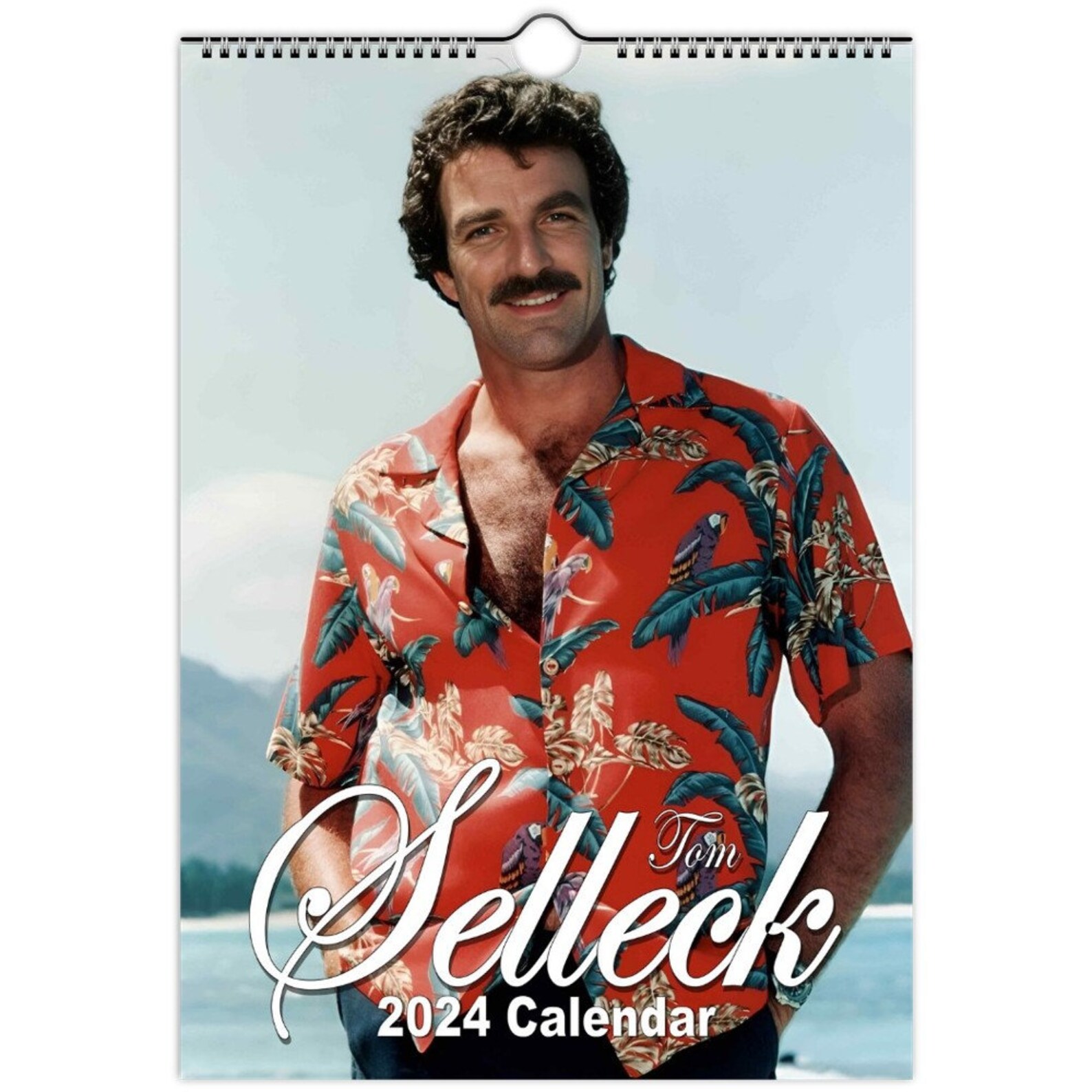 80s Tom Selleck 2024 Slim Dates Personalised Wall Calendar Etsy