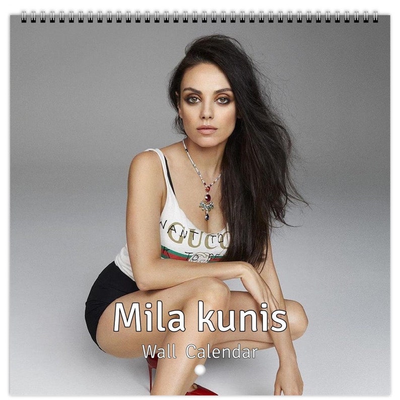 Mila Kunis Personalised 2025 Large Wall Calendar 12 Month Planner Dates
