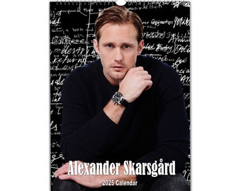 Alexander Skarsgård 2024/25 | Choose Start Month | personalised Wall calendar