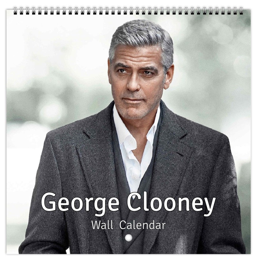 Clooney Personalised 2024 Large Wall Calendar 12 Month Planner