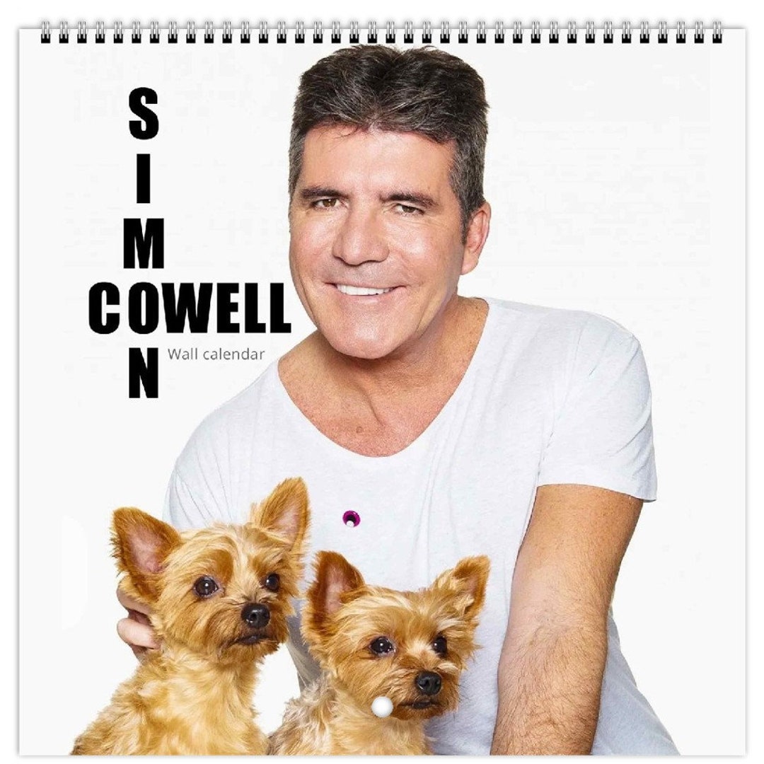 Simon Cowell Personalised 2025 Large Wall Calendar 12 Month Etsy