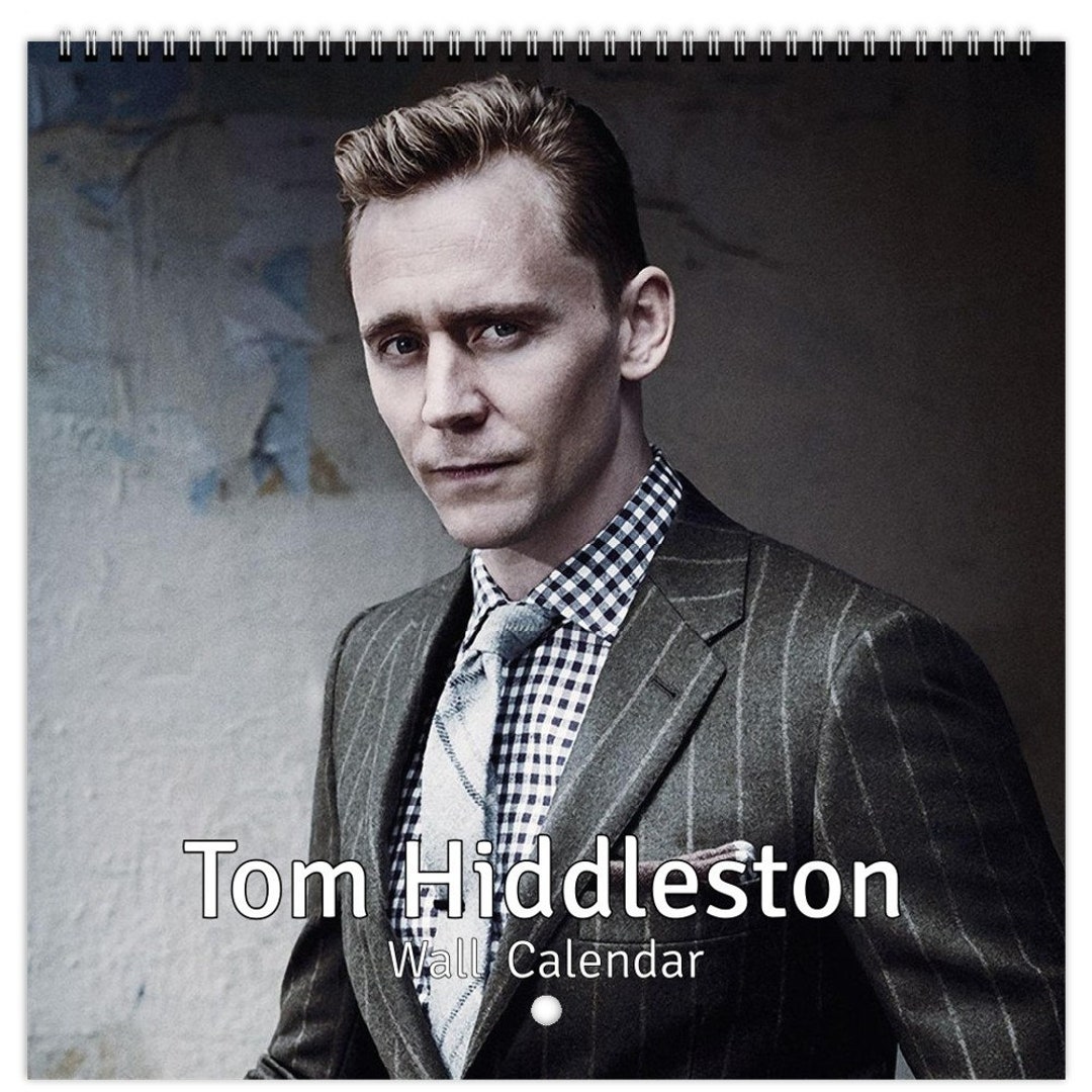 Tom Hiddleston Personalsied 2024 Large Wall Calendar 12 Month Planner