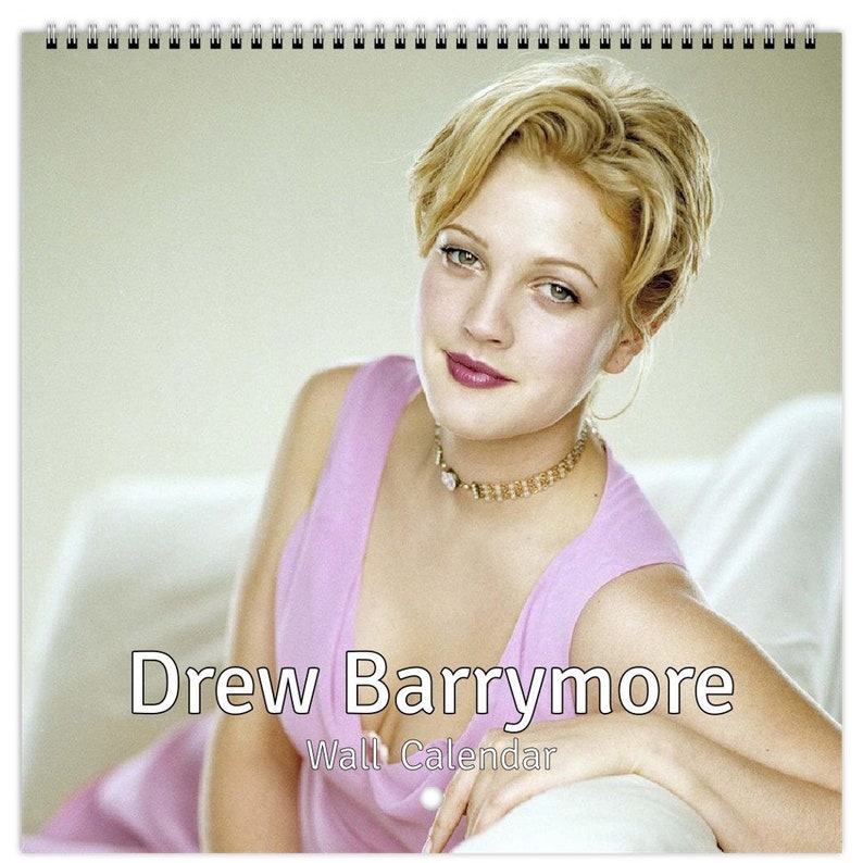 Drew Barrymore Personalised 2024 Large Wall Calendar 12 Month Etsy