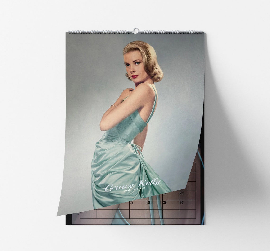 Iconic Grace Kelly 2022/23 Wall Calendar Personalised With Etsy Australia
