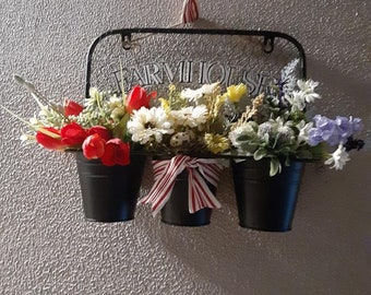 Farmhouse hanging flowers