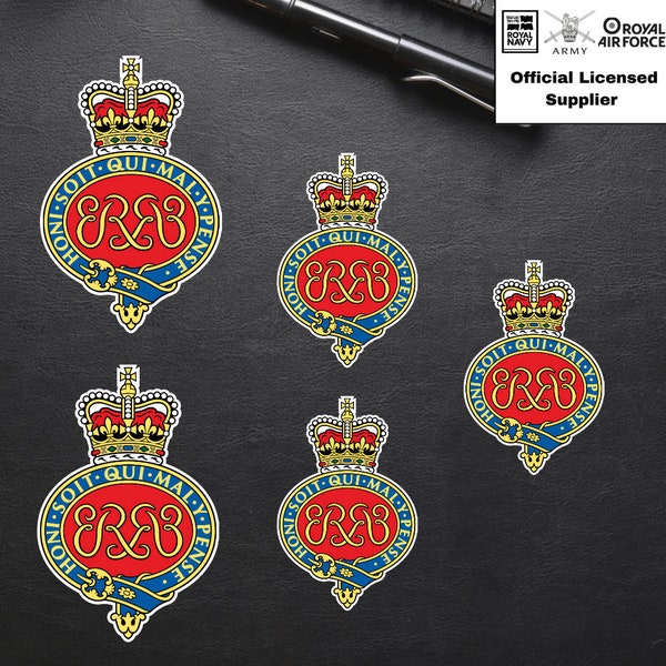 5 x Grenadier Guards Vinyl Stickers - 2x 75mm, 3x 50mm - Official MoD Reseller