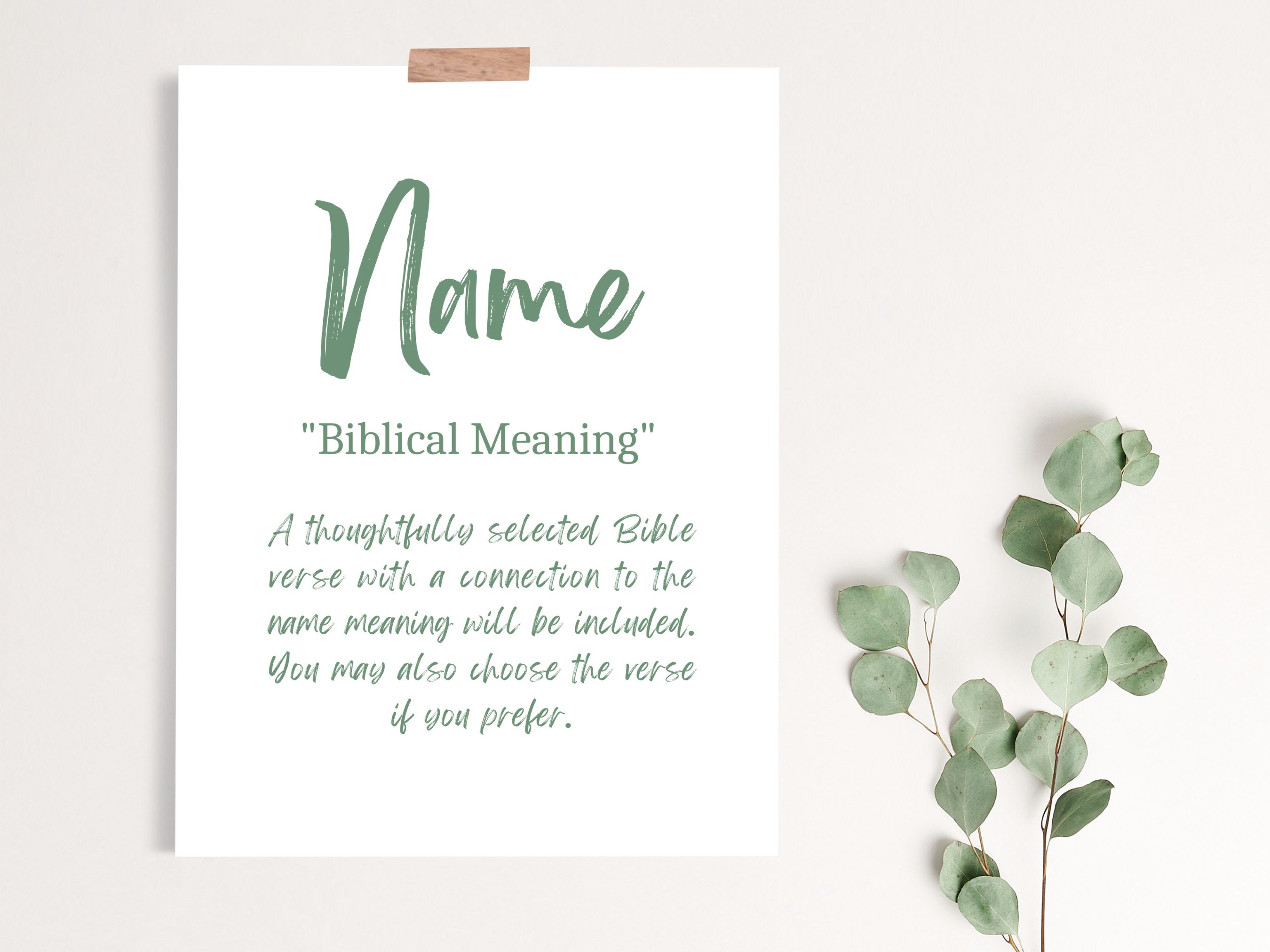 Name Meaning Print Biblical Name Meaning Sign Baby Name 