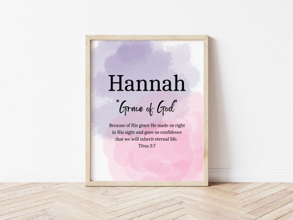 Name Meaning Print Biblical Name Meaning Sign Baby Name 