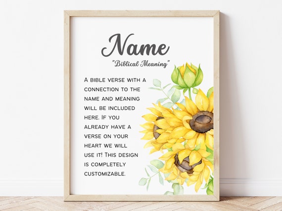 Name Meaning Print Biblical Name Meaning Sign Baby Name 