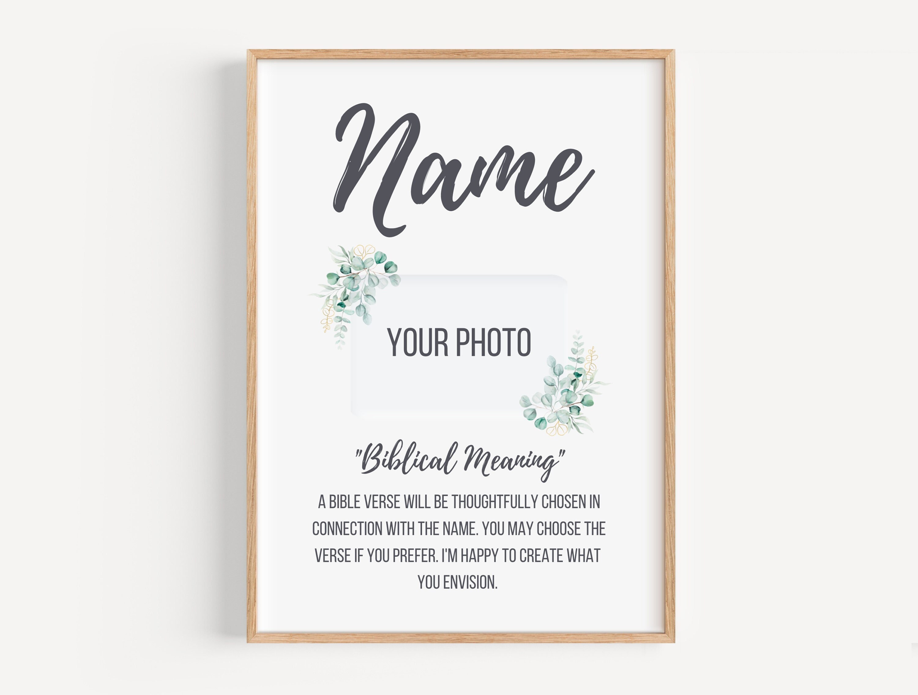 Name Meaning Print Biblical Name Meaning Sign Baby Name Etsy Australia