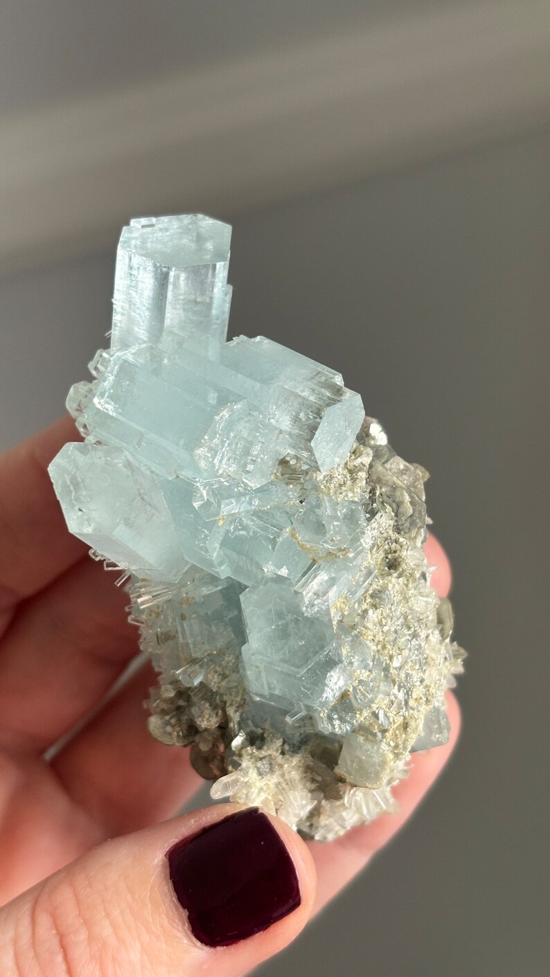 Aigue-marine Brute 41 Grammes - Cristaux Brillants, Provenance Pakistan, Naturelle Non Traitée