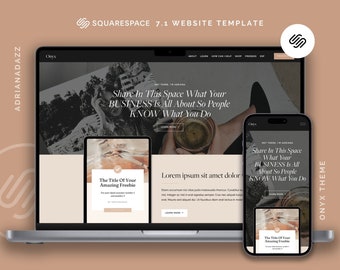 Squarespace Website Template - Squarespace Template for Business - Squarespace 7.1 - Squarespace Blog and Podcast Template | Adrianadazz