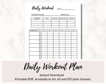 training plan pdf etsy