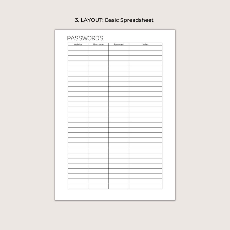 Password Tracker Printable, Password Log, Address Book Pages, Password ...
